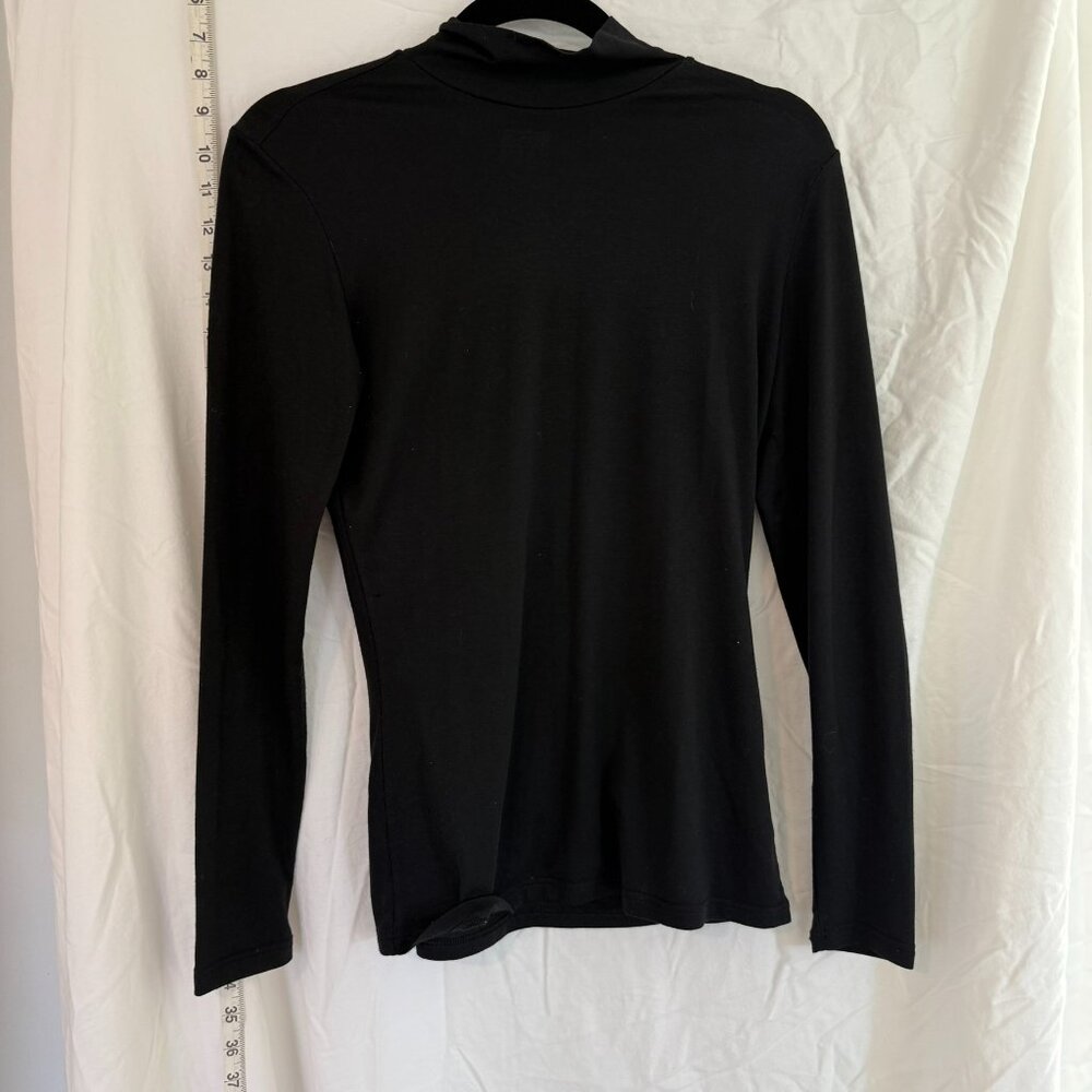 32 Degrees Heat Thermal Top Women's Black Medium Long-Sleeves Classic Mock Neck